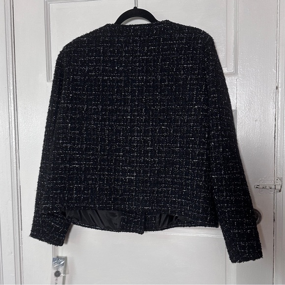 Skye's the Limit NWT Wool Black Tweed Blazer Jacket Sz 12 Classic Preppy Y2K - Picture 4 of 16